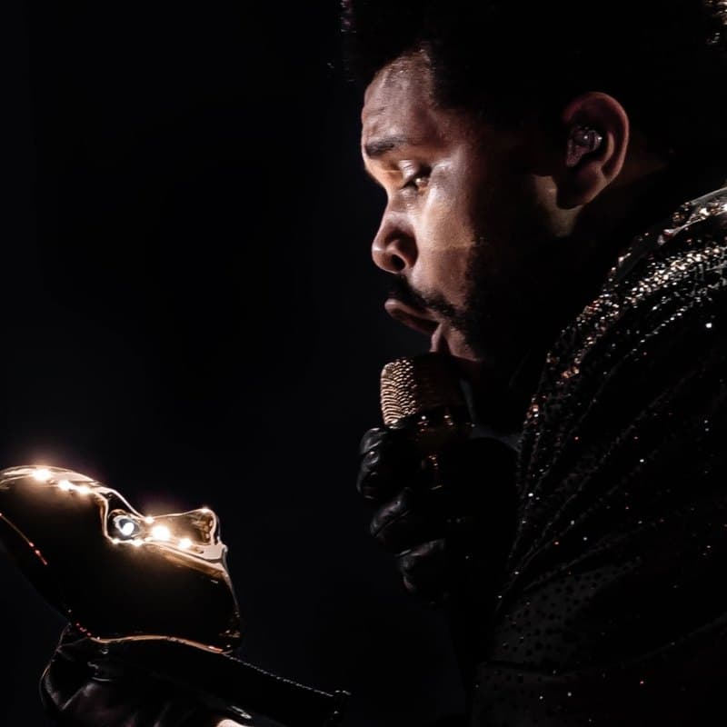 The Weeknd on stage